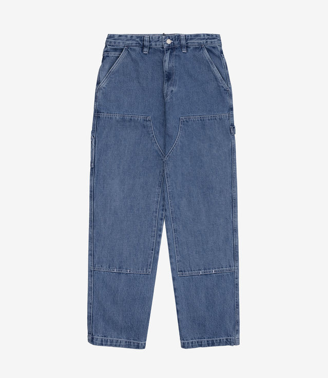 Shop Stussy Denim Work Pant Blue at itk online store