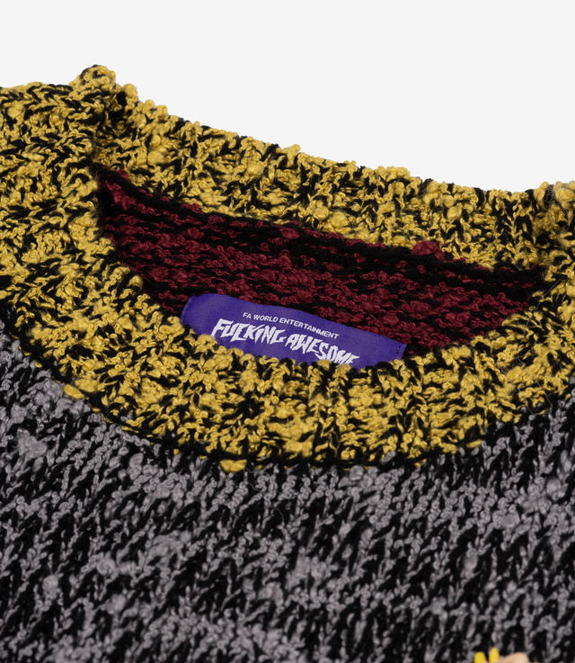 【FUCKING AWESOME】FUCHIKO UNWOUND SWEATER COLOR BLOCK Fucking Awesome - Fuchiko Unwound Sweater - Color Block