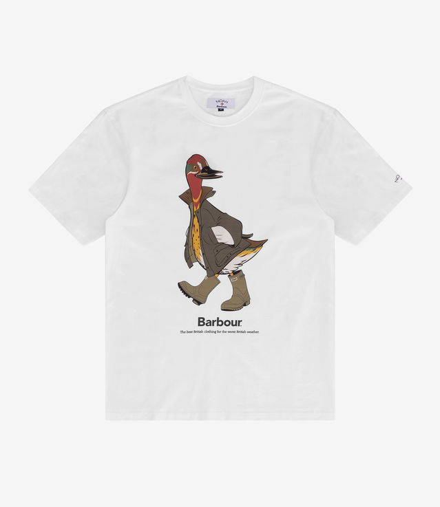 Shop Barbour x Noah Duck Tee White at itk online store