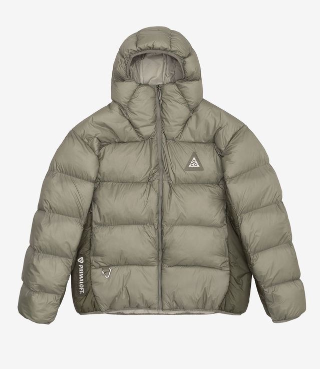 Shop Nike ACG Therma FIT ADV Lunar Lake Puffer Jacket Light Army Light Stone at itk online store