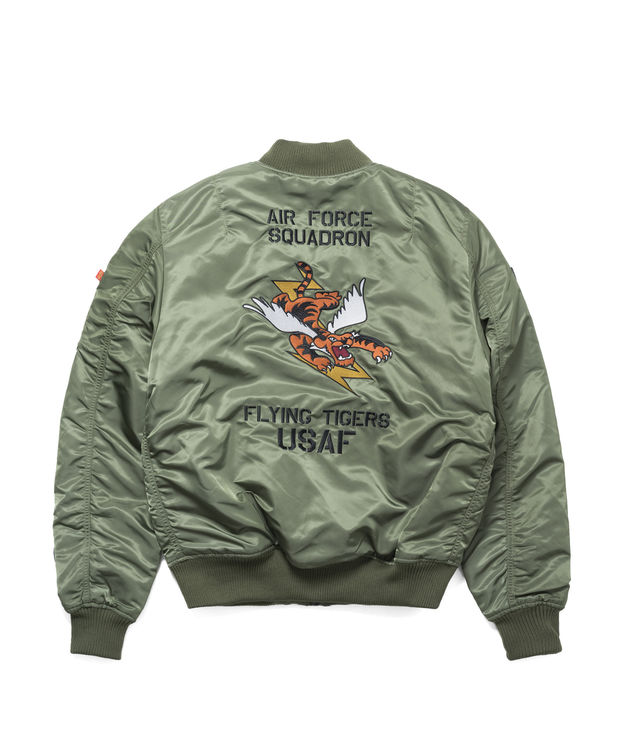 アルファ MA-1 FLYING TIGERS 海外限定【刺繍☆SAGE☆L】