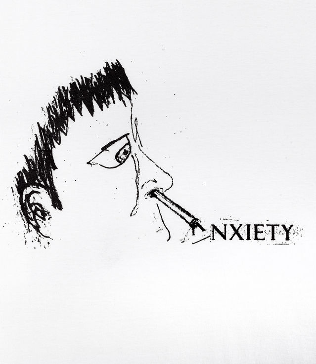 Shop Fucking Awesome Anxiety Tee White at itk online store