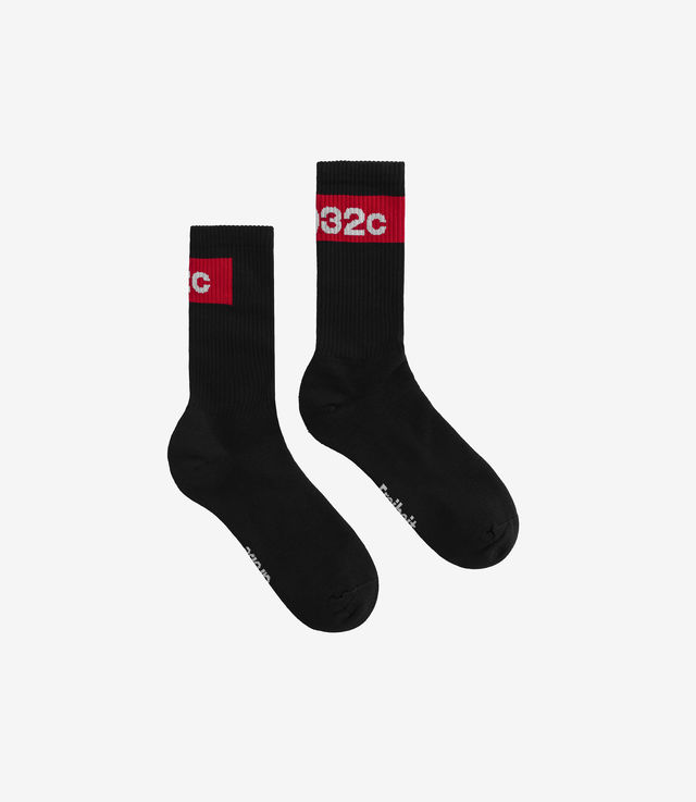 Shop 032c Tape Socks Black at itk online store