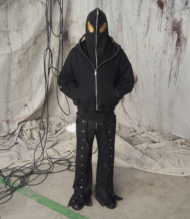 Shop Chaos Gone Global PVC Full Zip Hoodie Black at itk