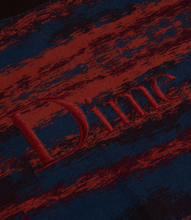 Shop Dime Brushstroke LS Shirt Bordeaux at itk online store