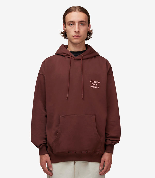 【DROLE DE MONSIEUR】 Fauteuil Le Hoodie Wine Shop Drôle de Monsieur Le Hoodie Slogan Wine at itk online store