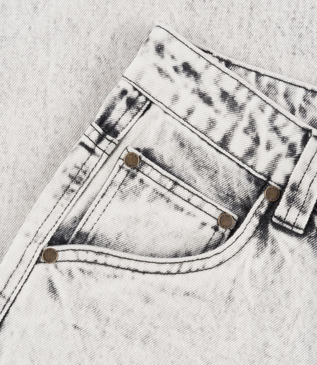 Shop Dime Classic Baggy Denim Pants Smoke White at itk