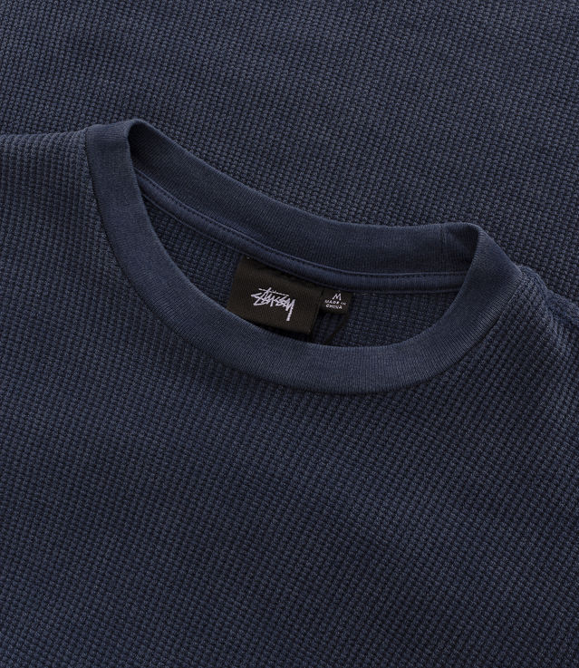Shop Stussy Basic Stock LS Thermal Navy at itk online store