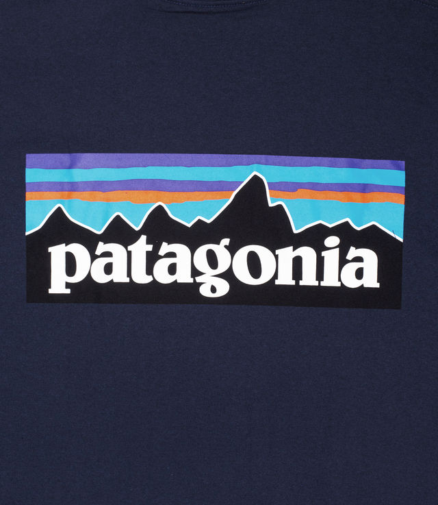 Shop Patagonia P-6 Logo Responsibili-Tee® Classic Navy at itk online store