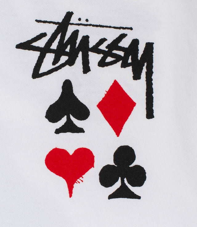 Shop Stussy Full Deck 2 Tee White at itk online store