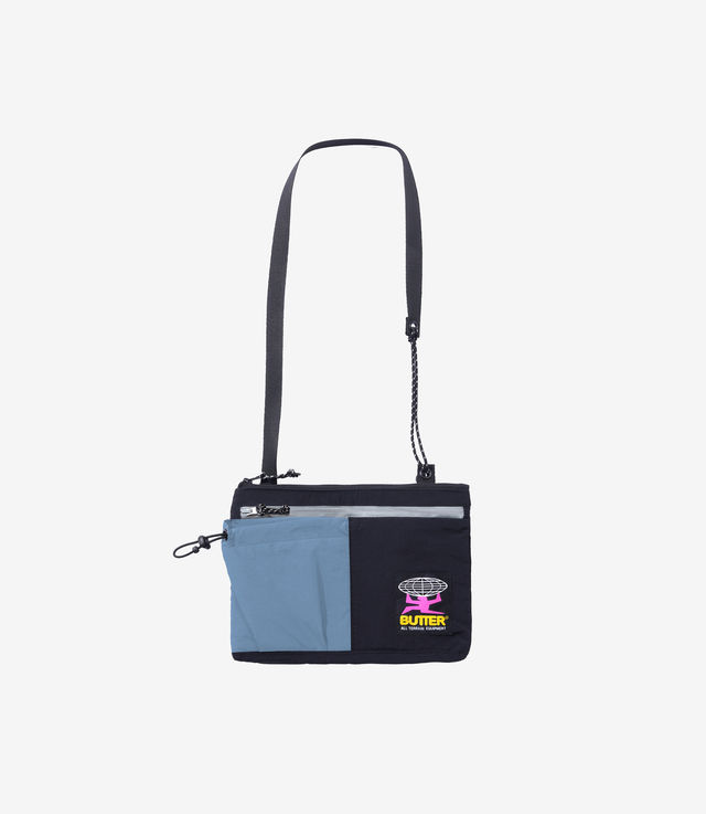 【BUTTER GOODS】Pace Side Bag - Navy Shop Butter Goods Pace Side Bag Black/Blue at itk online store