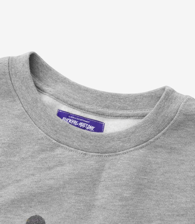 【FUCKING AWESOME】 KIDS ARE ALRIGHT CREWNECK (HEATHER GREY) FUCKING AWESOME THE KIDS ARE ALRIGHT CREW HEATHER GREY