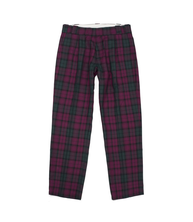 Shop Gosha Rubchinskiy Check Pant Purple Check at itk online store