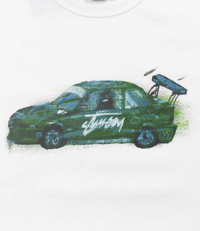 Shop Stussy Racecar Tee White at itk online store