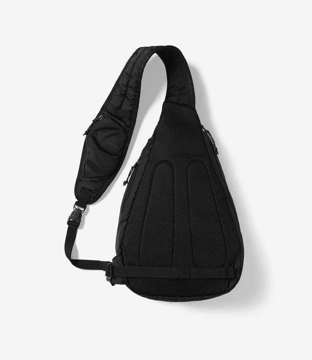 Shop Thisisneverthat Washed Nylon Sling Bag Black at itk