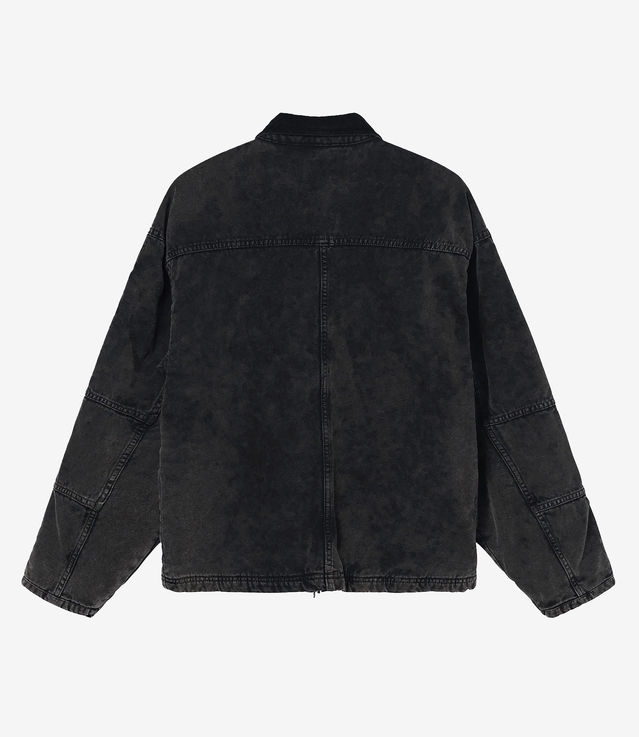 Shop Stussy Washed Canvas Shop Jacket Black at itk online store