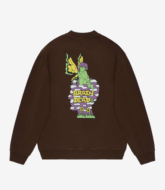 ⭐*️様 BRAIN DEAD Mushroom house crewneck Brain Dead Mushroom House Crewneck Sweatshirt Men's S | eBay