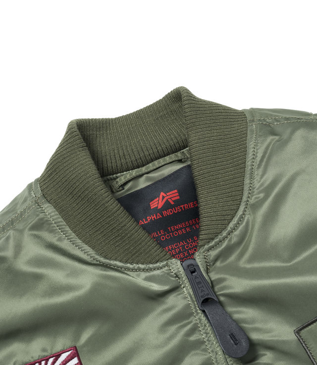 Shop Alpha Industries MA-1 Bomber VF Flying Tigers Sage