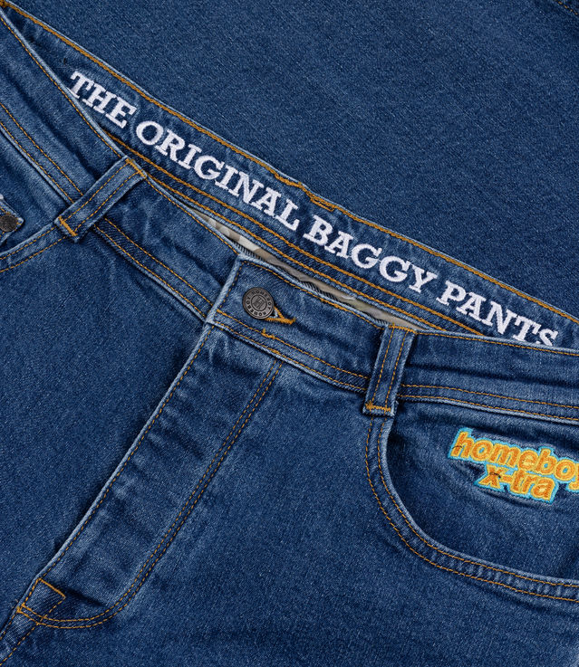 Shop Homeboy X-tra Baggy Denim Washed Blue at itk online store