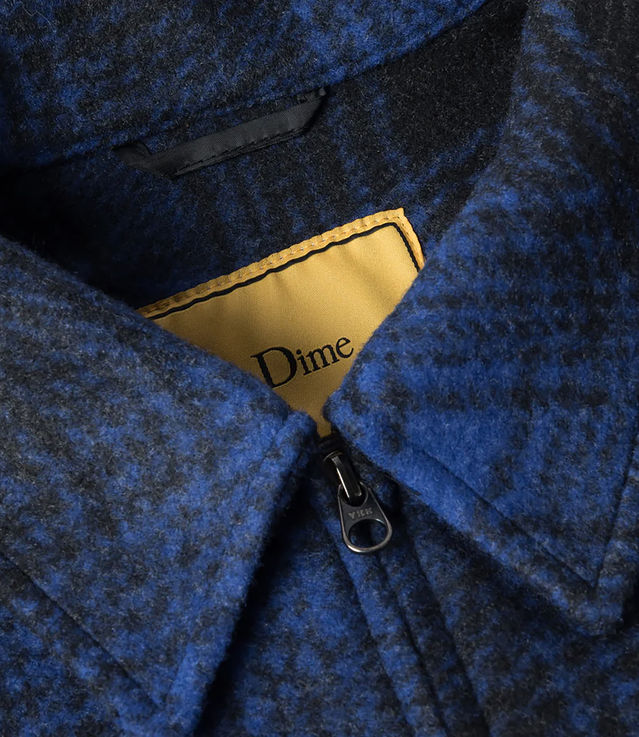 Shop Dime Wave Plaid Jacket Blue at itk online store