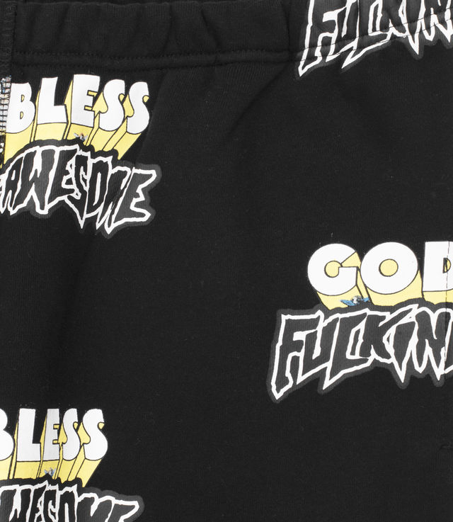 Shop Fucking Awesome God Bless Sweatpants Black at itk