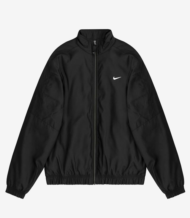 Shop NikeLab Solo Swoosh Satin Bomber Jacket Black/White at itk online ...