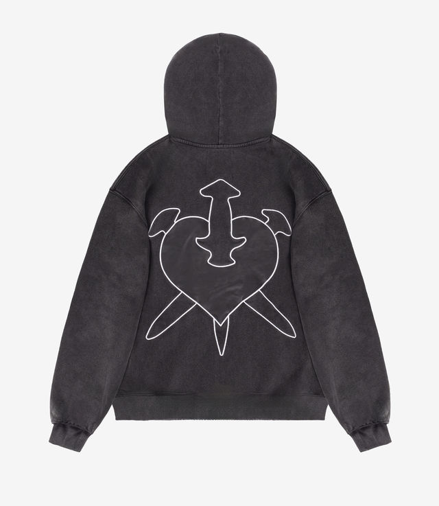 要在庫確認【国内発】UNKNOWN LONDON /Dagger Patch Zip Hoodie b6e136cfcd5e803bc7b4a9715d8e68