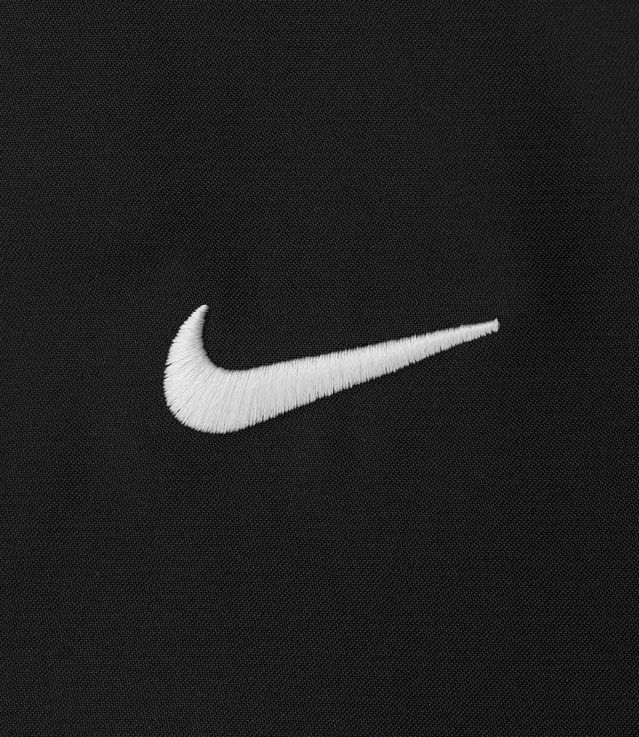 Shop NikeLab Solo Swoosh Satin Bomber Jacket Black/White at itk online ...