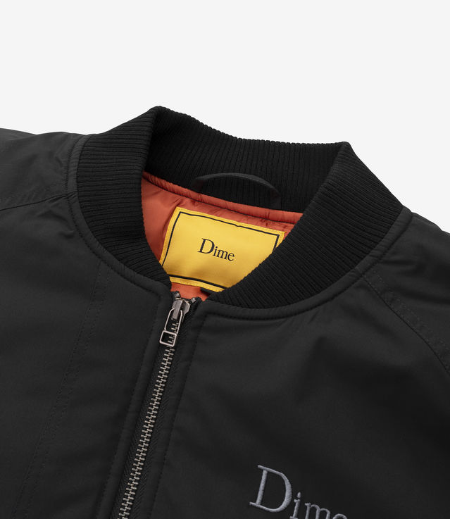 Shop Dime Velcro Patch Bomber Jacket Black at itk online store