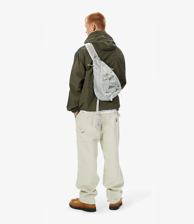 [Thisisneverthat] ★韓国大人気★Washed Nylon Sling Bag Shop Thisisneverthat Washed Nylon Sling Bag Cream at itk