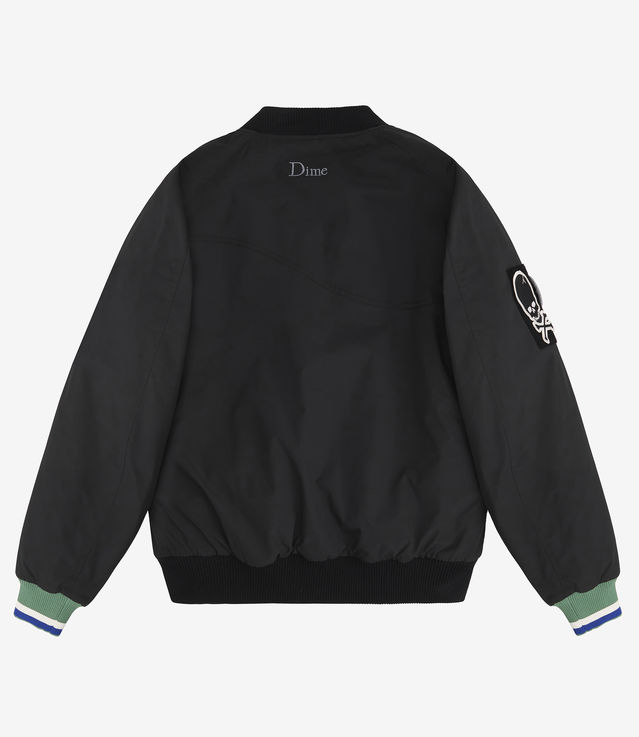 Shop Dime Velcro Patch Bomber Jacket Black at itk online store