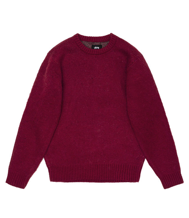 トップス STUSSY 8Ball Mohair Sweater 2939 Stussy 8 Ball Heavy Brushed Mohair Knit Sweater Ivory White