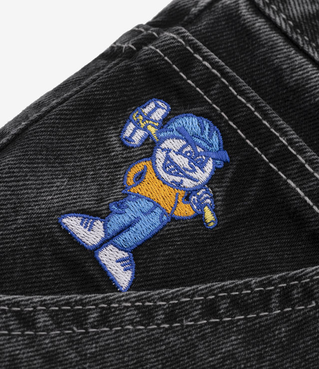 Shop Polar Skate Co '93 Work Pants Washed Black at itk