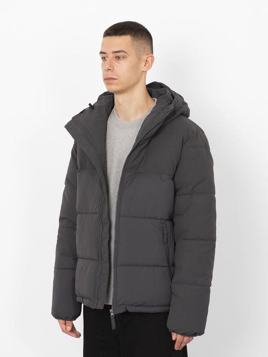 Shop Pop Trading Company Alex Padded Jacket Charcoal at itk