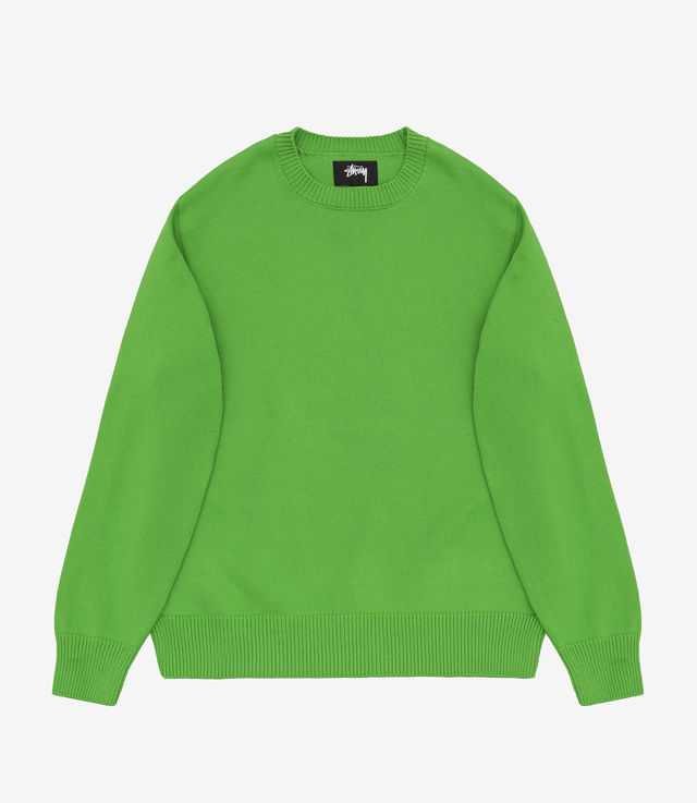 Shop Stussy Bent Crown Sweater Lime at itk online store