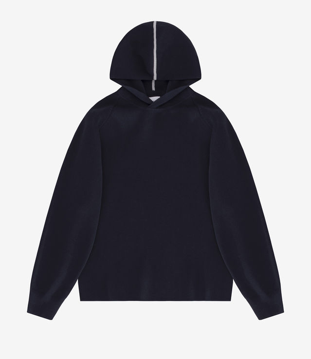 Shop Norse Projects Axel Milano Hood Dark Navy at itk online store