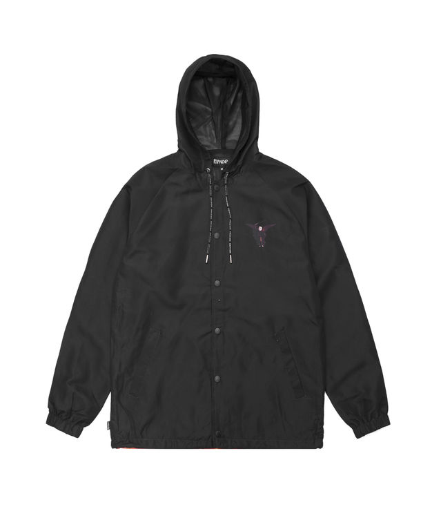 Ripndip hell pit 2025 hooded coach jacket black