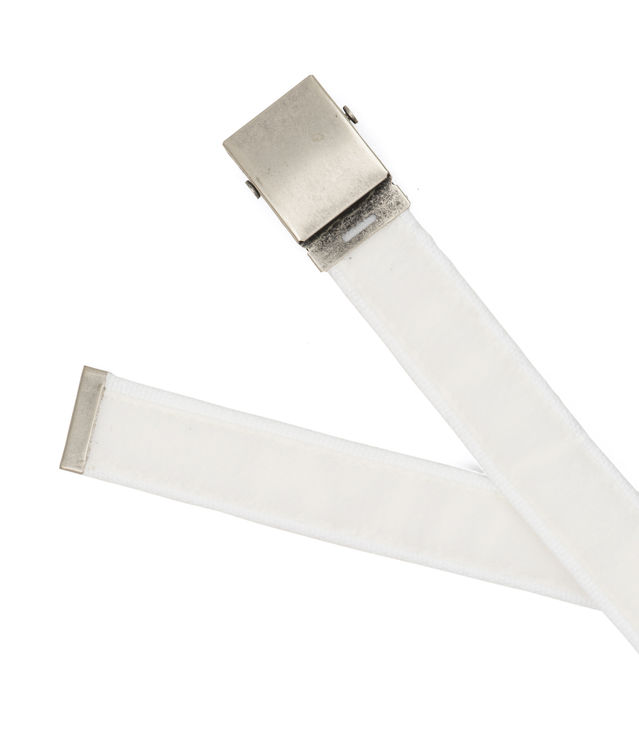 Shop Gosha Rubchinskiy Velcro Tape Belt White at itk online store