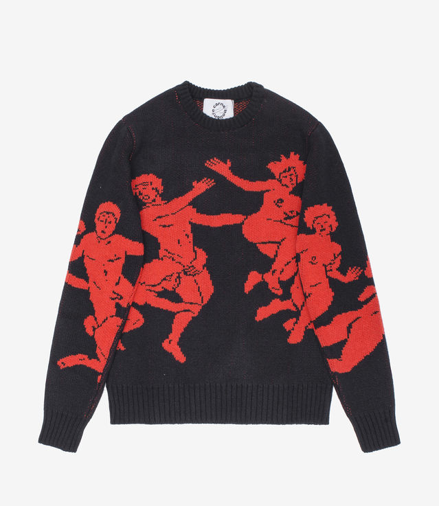 Shop Carne Bollente Never Ending Horny Sweater Black at itk online 
