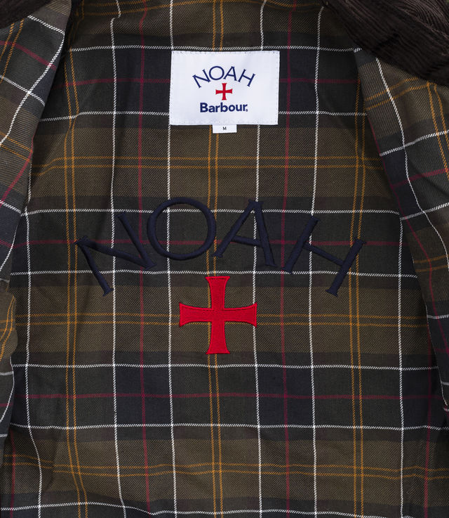Shop Barbour x Noah Bedale Wax Jacket Camo at itk online store