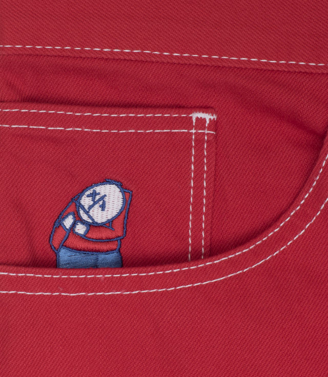POLAR BIG BOY JEANS M-RED/BLACK