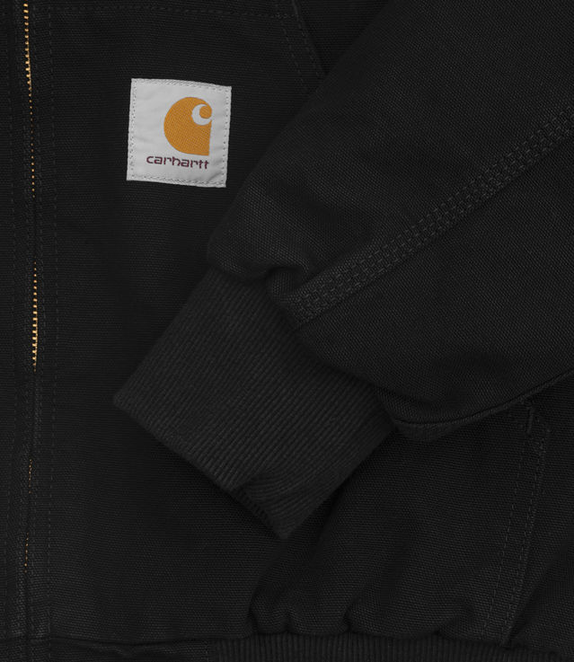 Shop Carhartt WIP Active Jacket 'Dearborn' Canvas Black Rinsed at itk ...