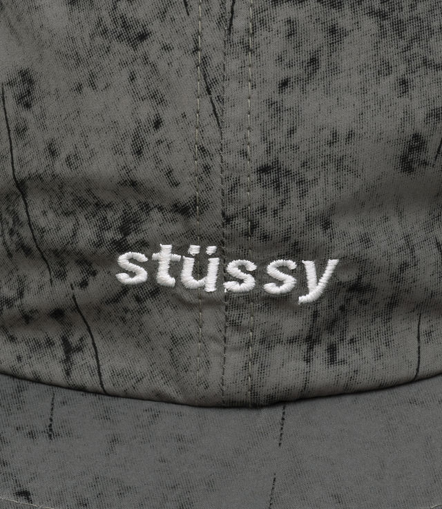 Shop Stussy Dyed Nylon Bungee Camp Cap Grey at itk online store