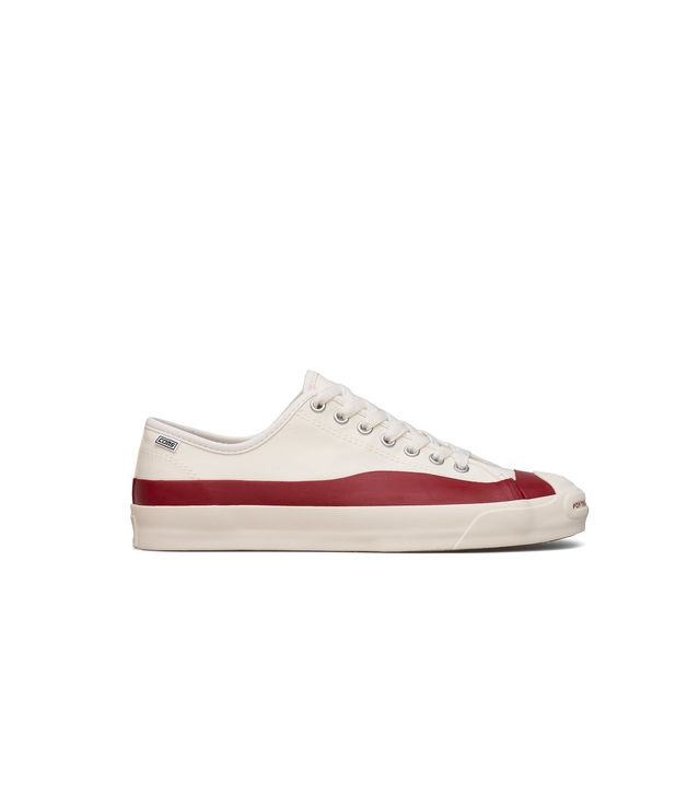 Shop Pop Trading Company x Converse Jack Purcell Pro Ox Egret/Red ...