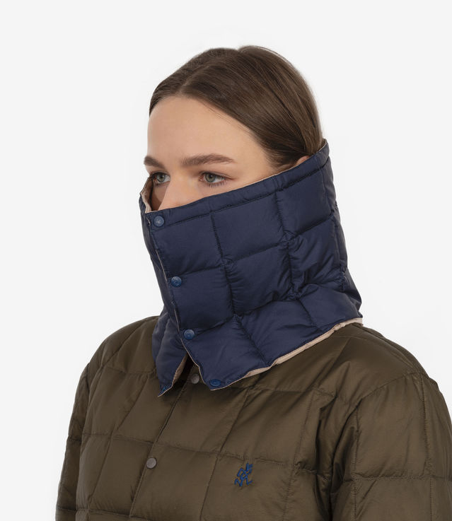 Shop Gramicci Down Neck Warmer Navy at itk online store