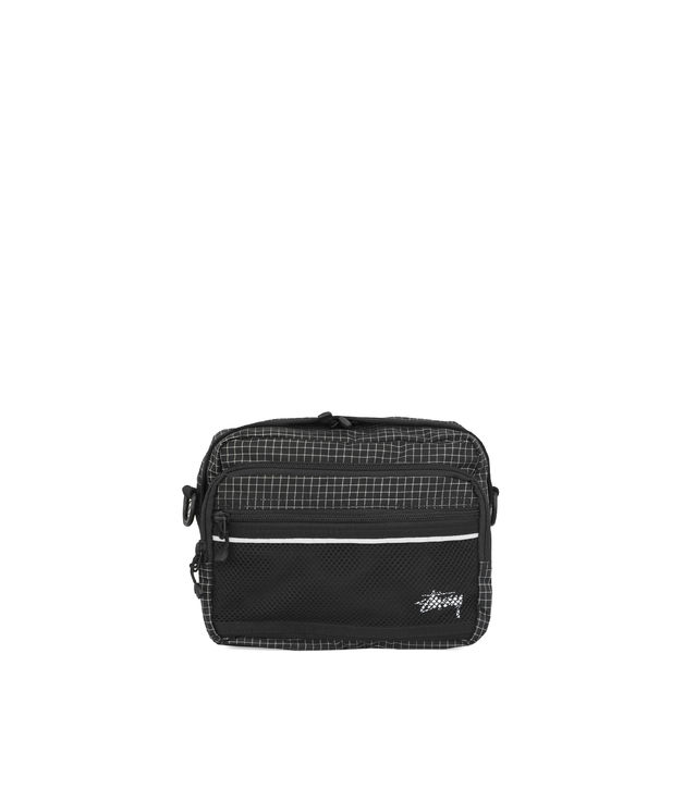 Shop Stussy Ripstop Nylon Shoulder Bag Black at itk online store