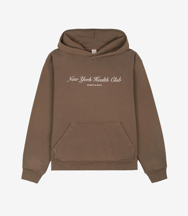 トップス SPORTY&RICH HEALTH CLUB HOODIE Sporty & Rich Gray 'Health & Wellness Club' Hoodie Sporty & Rich