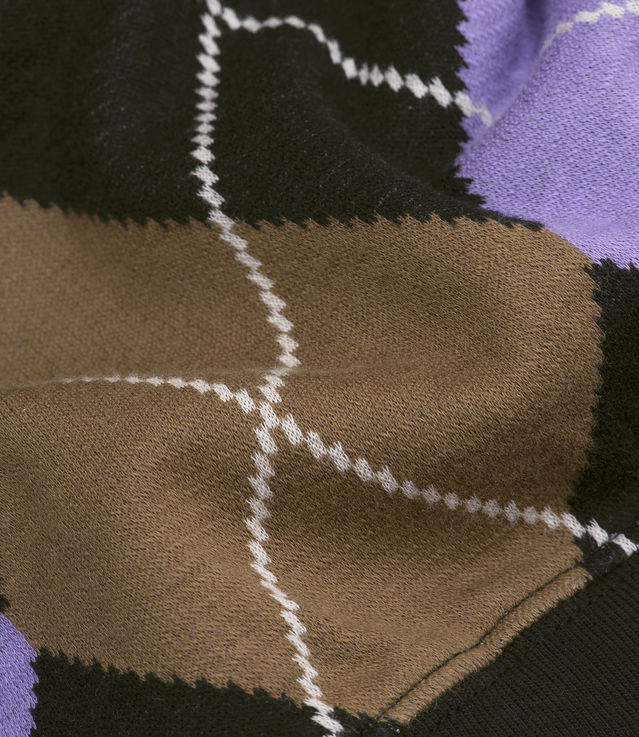 Shop Stussy Argyle Zip LS Polo Black at itk online store