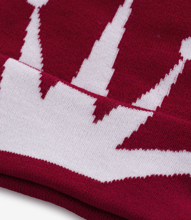 Shop Stussy Crown Jacquard Cuff Beanie Berry at itk online store Shop Stussy Crown Jacquard Cuff Beanie Berry at itk online store