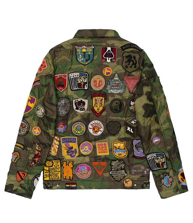 MAHARISHI マハリシ パッチワーク ミリタリーコート 60f59d9e08b6c6dd3b353d9422771c